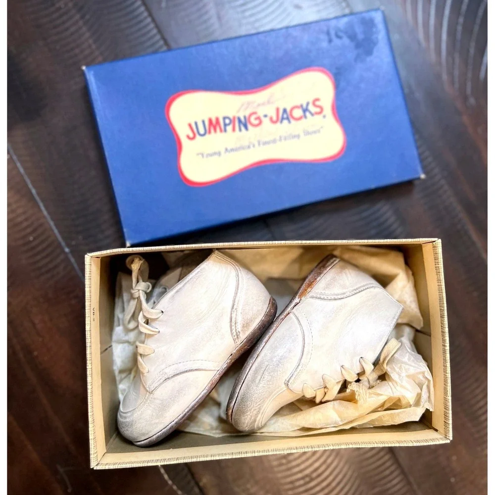 Jumping Jacks Walking Boots Kids 3D White Good Vintage Leather Lace Up 15 3 D
